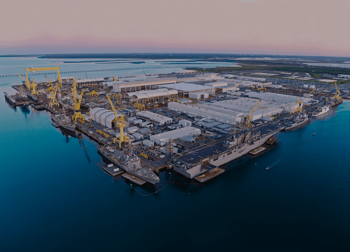 Ingalls Shipbuilding aerial view